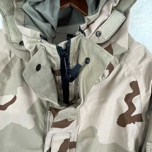 Desert Camo ECWCS Cold Weather Parka Adult Small Regular Nylon Hooded Military * - Picture 2 of 15